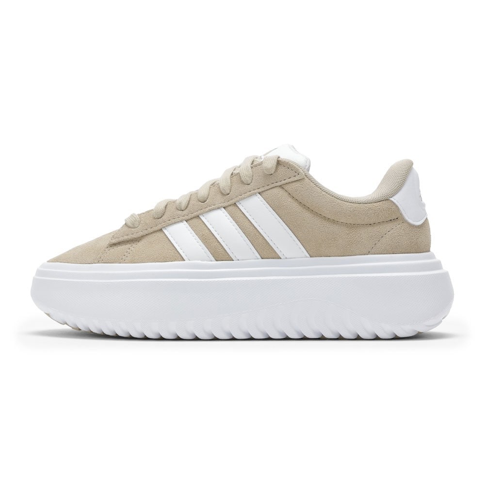 【新作入荷!!】 アディダス adidas GRANDCOURT ベージュ レディース SUEDE PF 靴