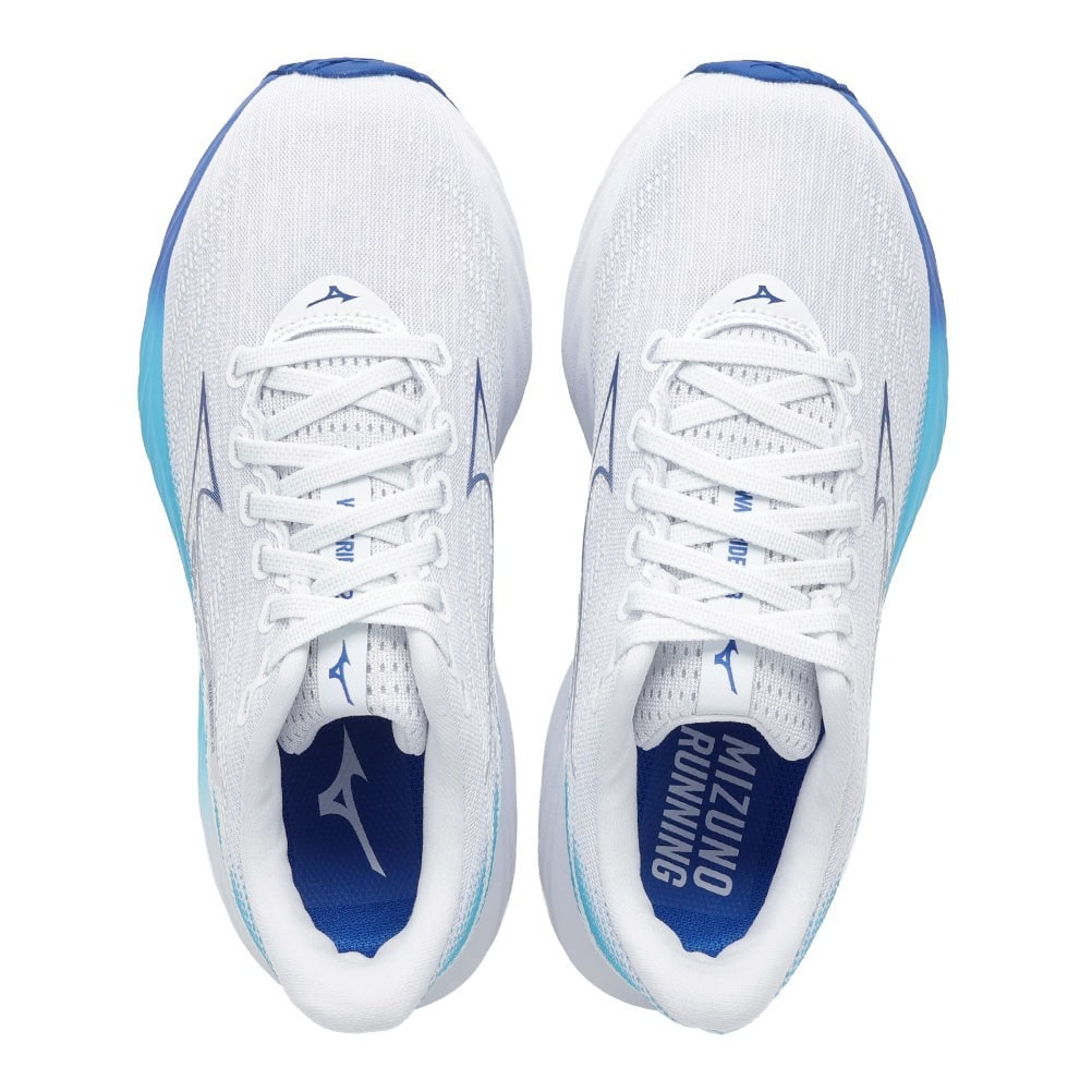 MIZUNO ミズノ WAVE RIDER 28 ホワイト×ブルー レディース | 靴