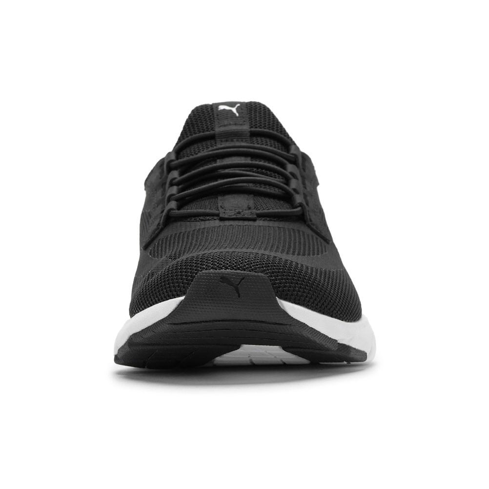 PUMA プーマ ソフトR イーズ イン ALTワイド ブラック×ホワイト
