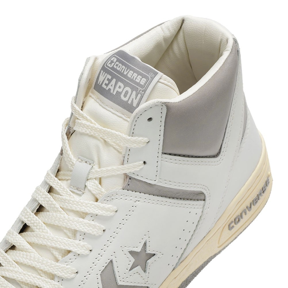 CONVERSE コンバース WEAPON VTG HI ホワイト×グレー メンズ | 靴