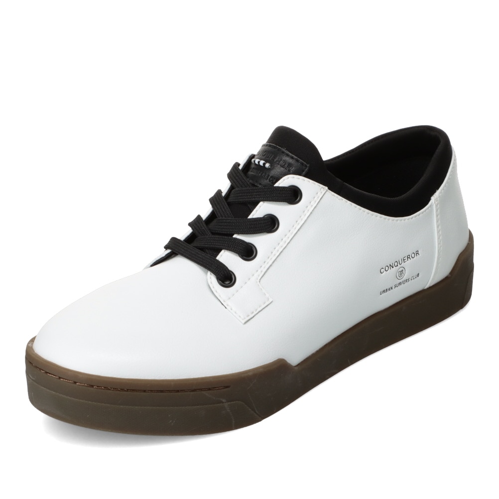 コンカラーシューズ conqueror shoes PRAHA メンズ靴 靴 シューズ 2E相当 カジュアル シューズ スニーカー 防水 軽量 フィット 通気性 クッション性 グリップ力 ローカットスニーカー ラバー EVA ホワイト conqueror shoes コンカラーシューズ PRAHA ホワイト メンズ | 靴