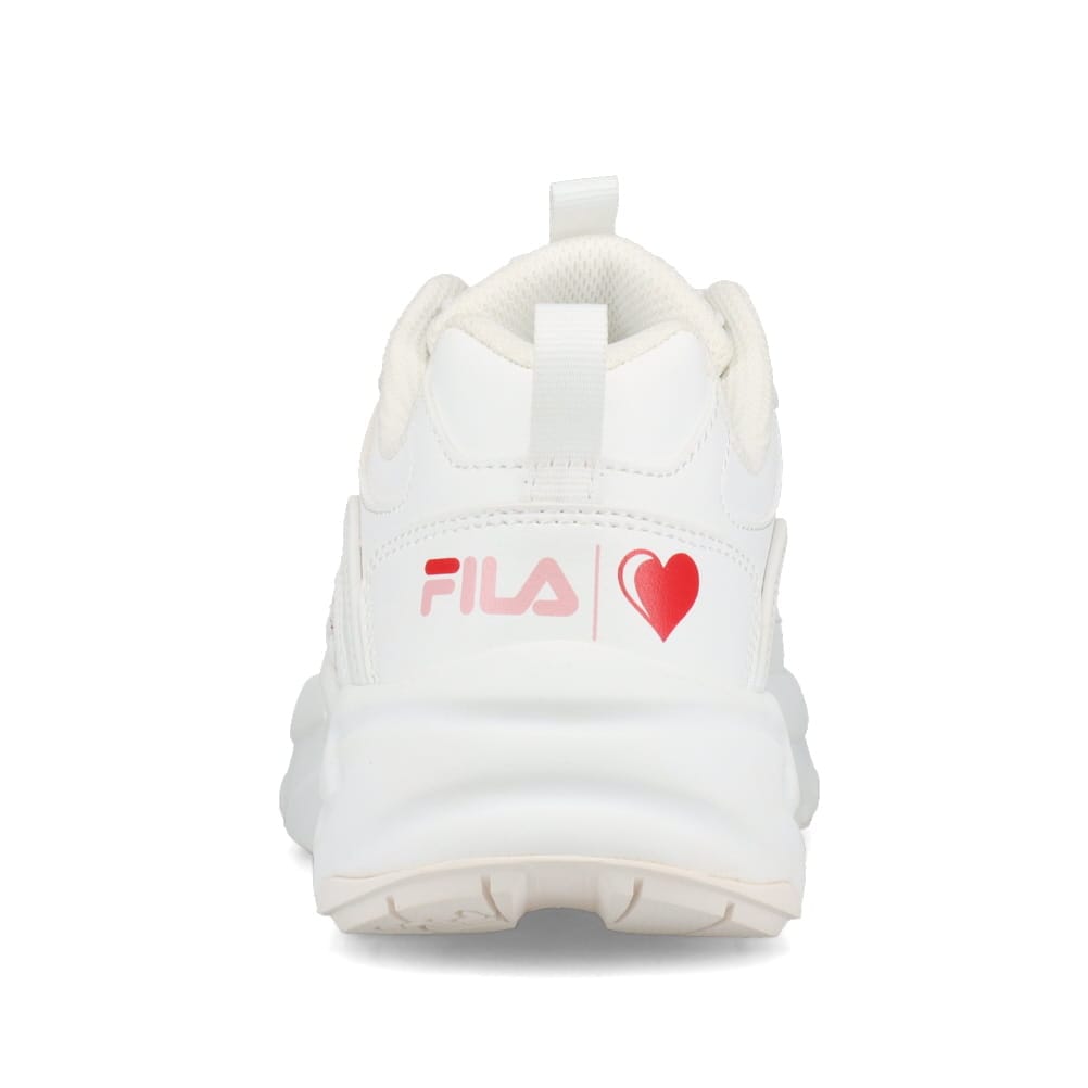 FILA フィラ RAYTONAHEART ホワイト×レッド レディース | 靴（シューズ