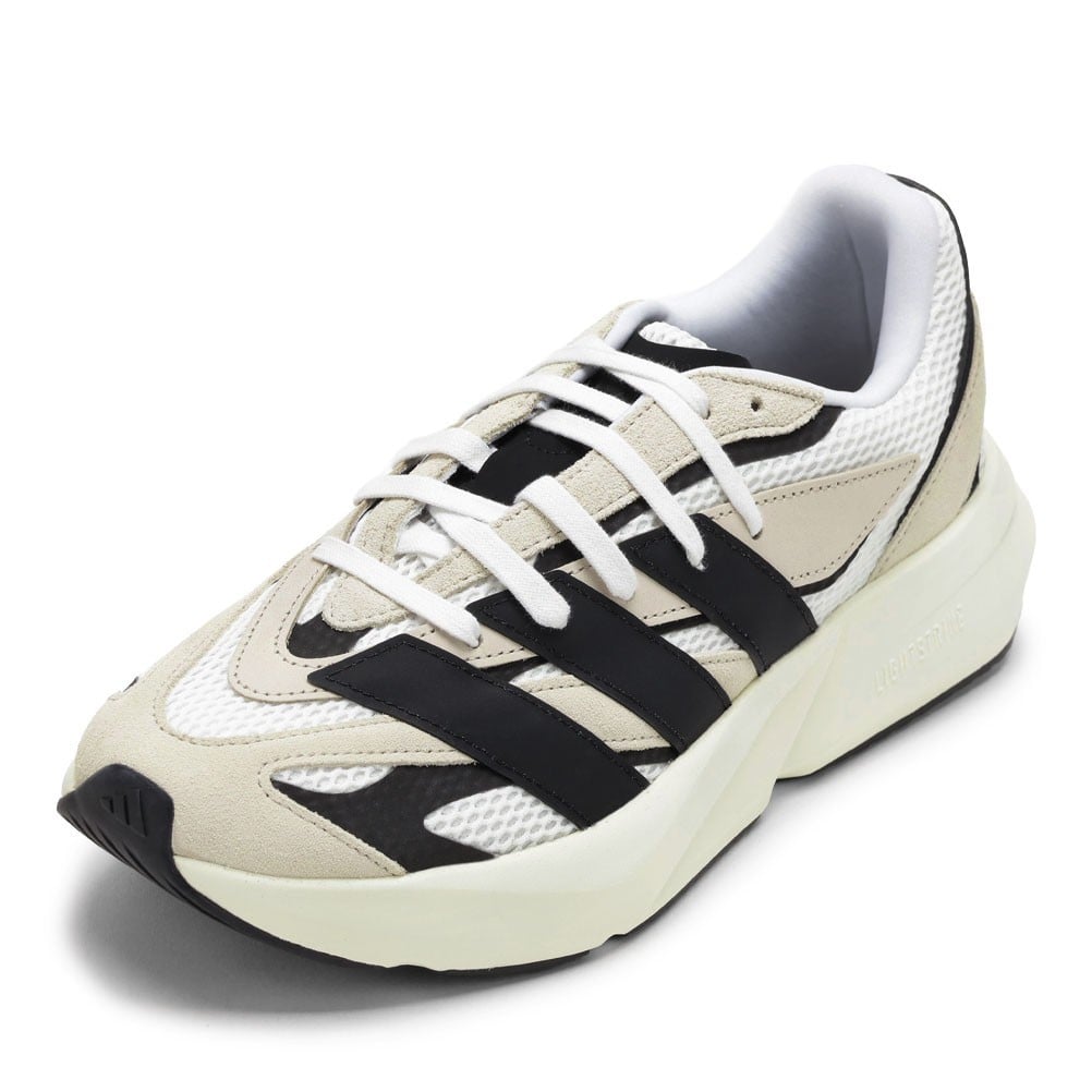 adidas アディダス LIGHTBLAZE U ベージュ×ブラック メンズ | 靴