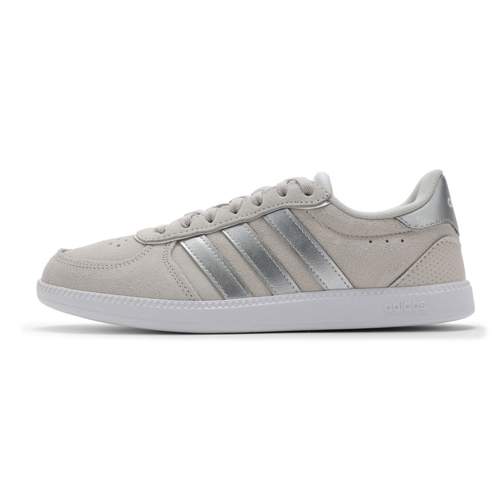 adidas アディダス BREAKNET SLEEK SUEDE グレー×シルバー レディース