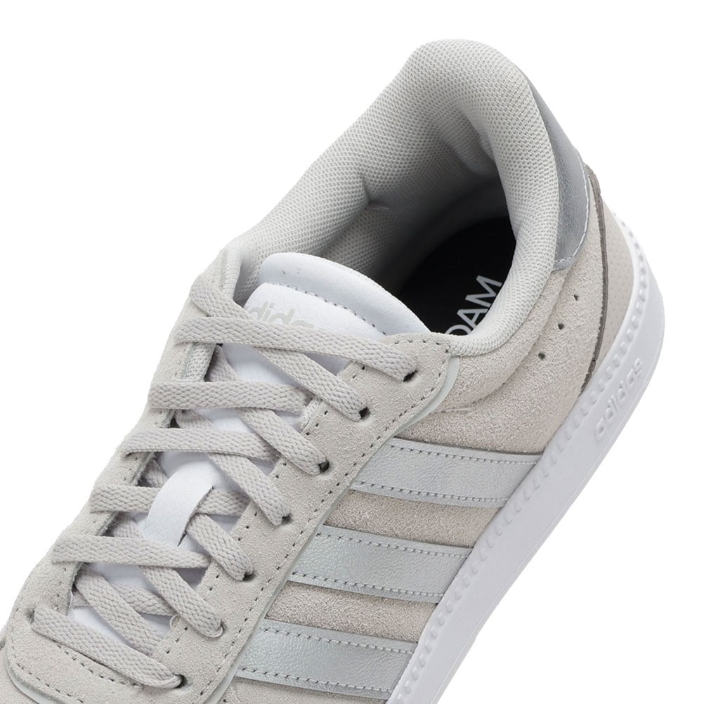 adidas アディダス BREAKNET SLEEK SUEDE グレー×シルバー レディース