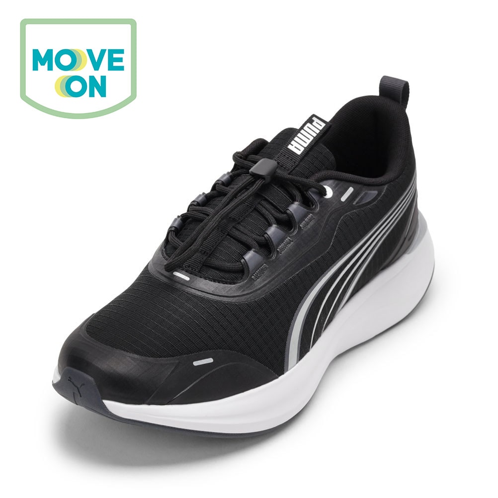 PUMA プーマ SOFTRIDE ムーブオン F WD ブラック メンズ | 靴