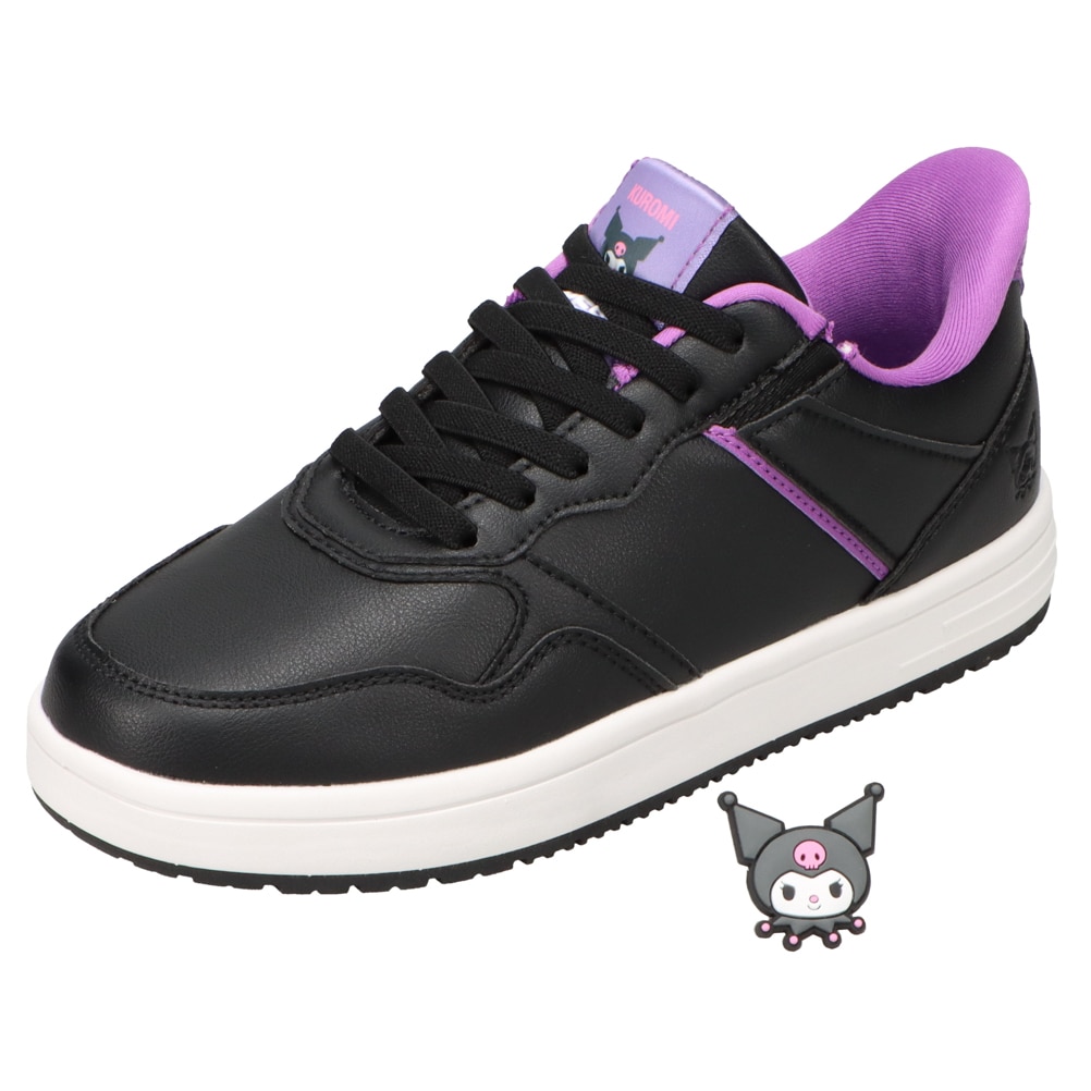 【KUROMI｜クロミ】スパットシューズ × サンリオキャラクターズ（コートタイプ）手を使わずに履ける【22.5cm～25.0cm】