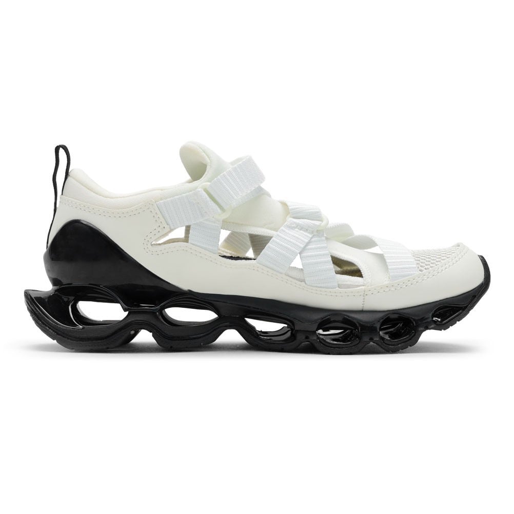 MIZUNO WAVE PROPHECY Strap レディース 23.5 MIZUNO ミズノ WAVE PROPHECY STRAP ホワイト×ブラック レディース