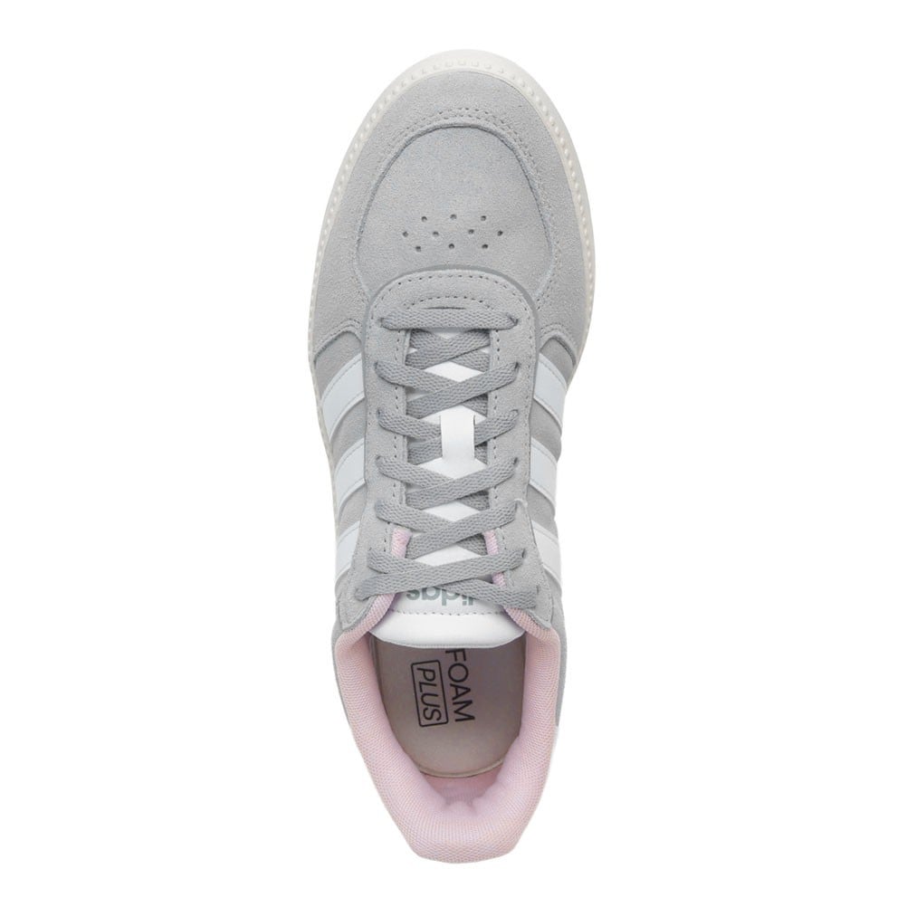 adidas アディダス BREAKNET SLEEK SUEDE シルバー レディース | 靴
