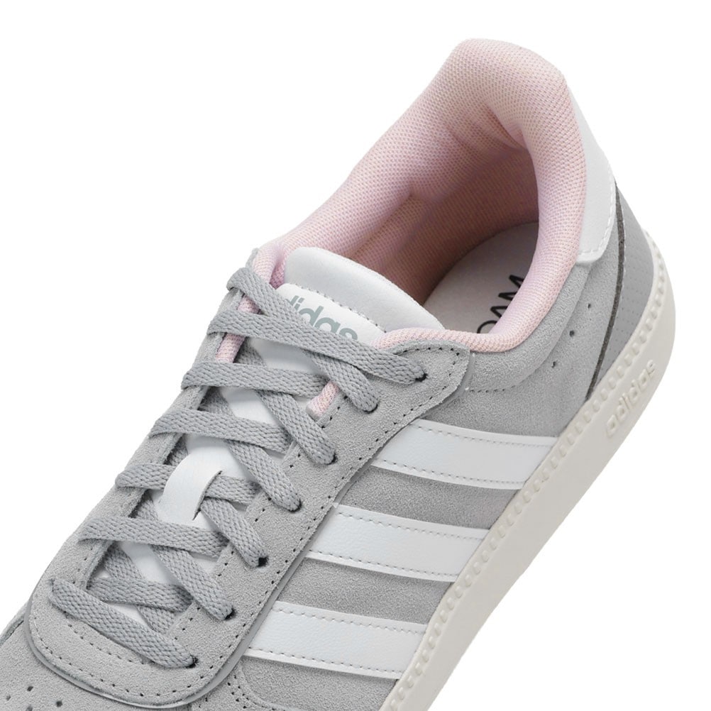 adidas アディダス BREAKNET SLEEK SUEDE シルバー レディース | 靴