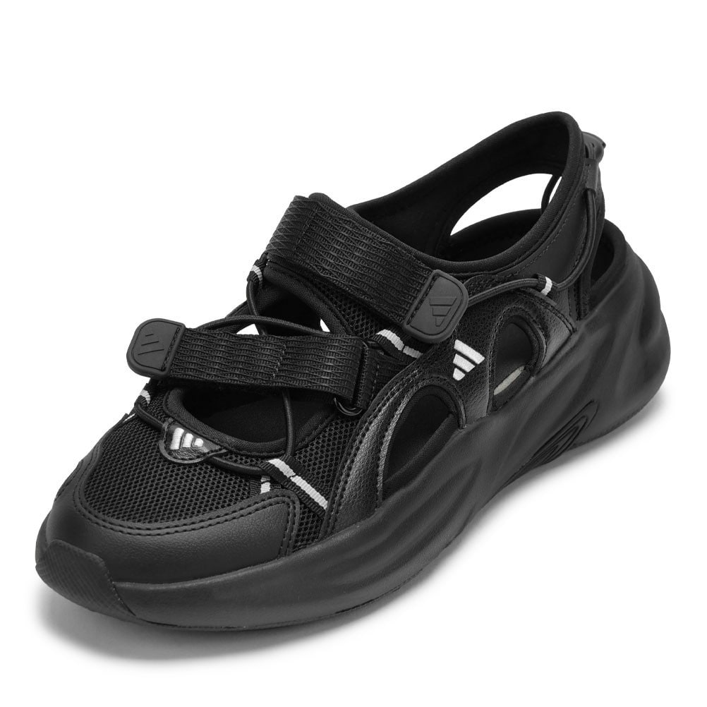 adidas アディダス OZWAVE SANDAL ブラック×シルバー レディース | 靴