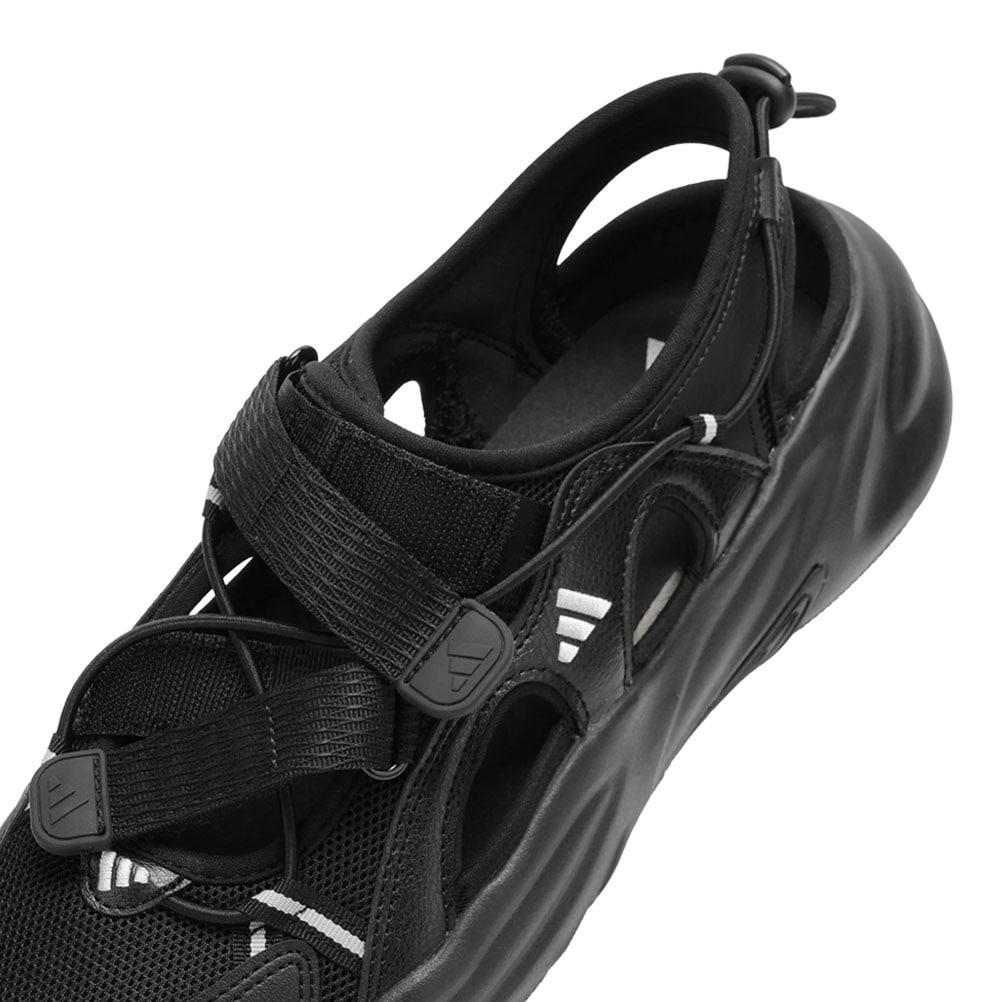 adidas アディダス OZWAVE SANDAL ブラック×シルバー レディース | 靴