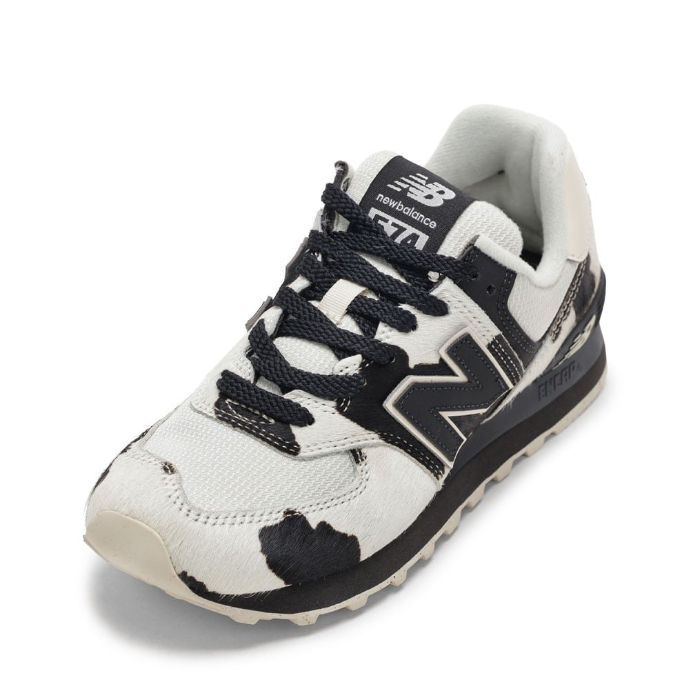 飾り new balance ニューバランス W574PH ブラック×ホワイト レディース