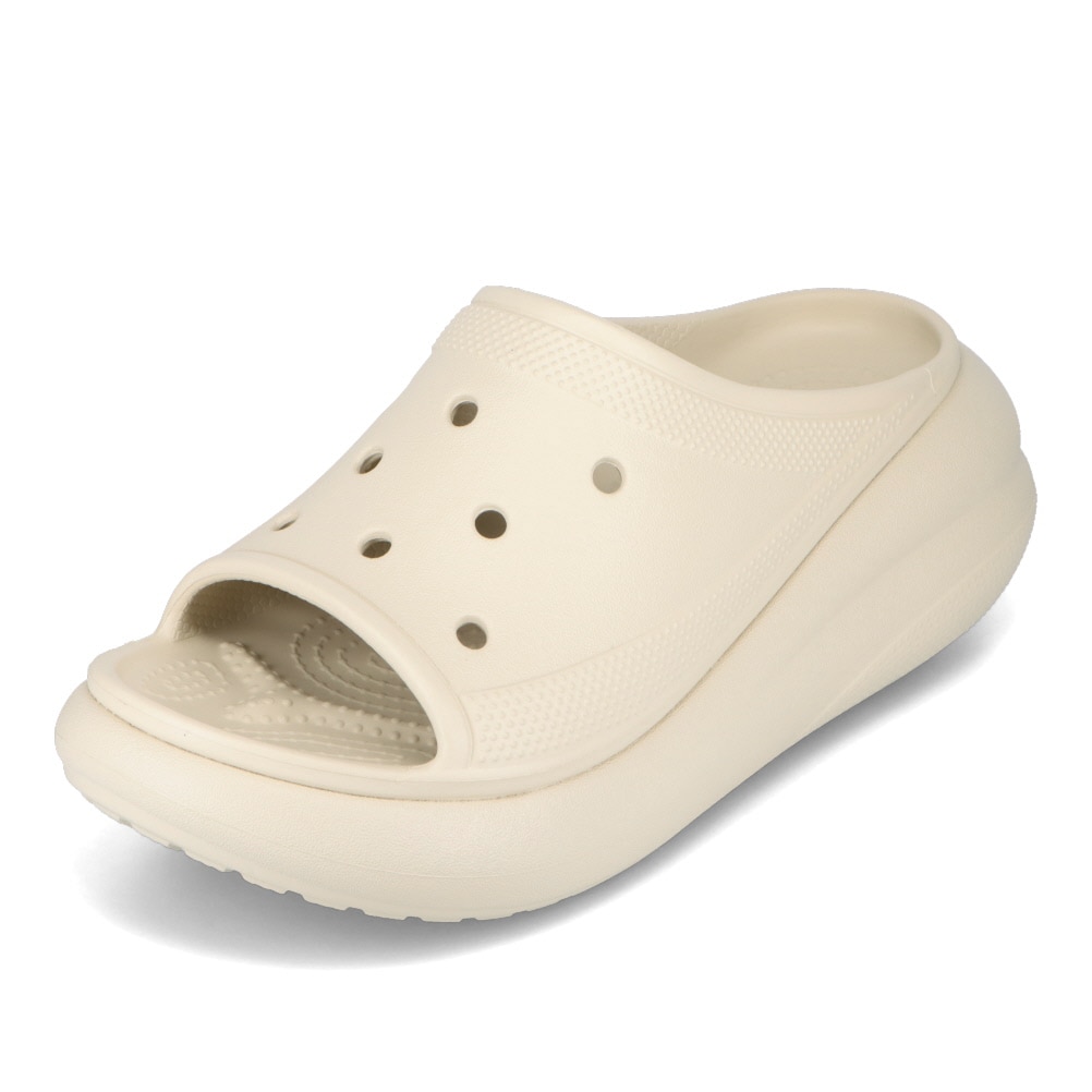 【関税込み】Crocs オフホワイト Crush スライド crocs クロックス Classic Crush Slide オフホワイト レディース