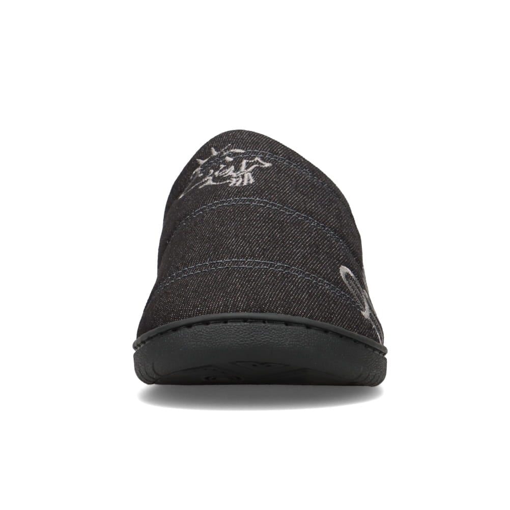 PEANUTS SNOOPY ピーナッツスヌーピー ダウンサンダル ブラック