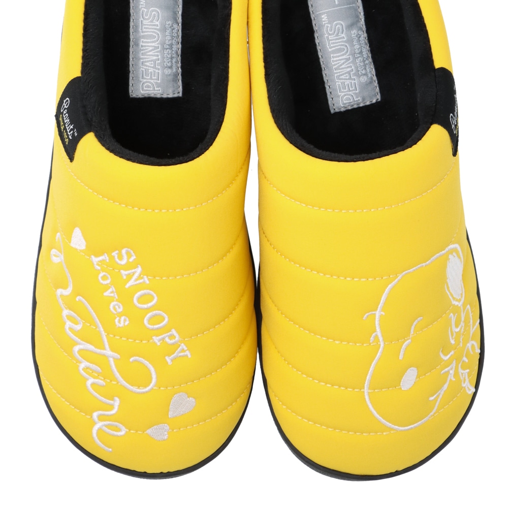 PEANUTS SNOOPY ピーナッツスヌーピー ダウンサンダル イエロー