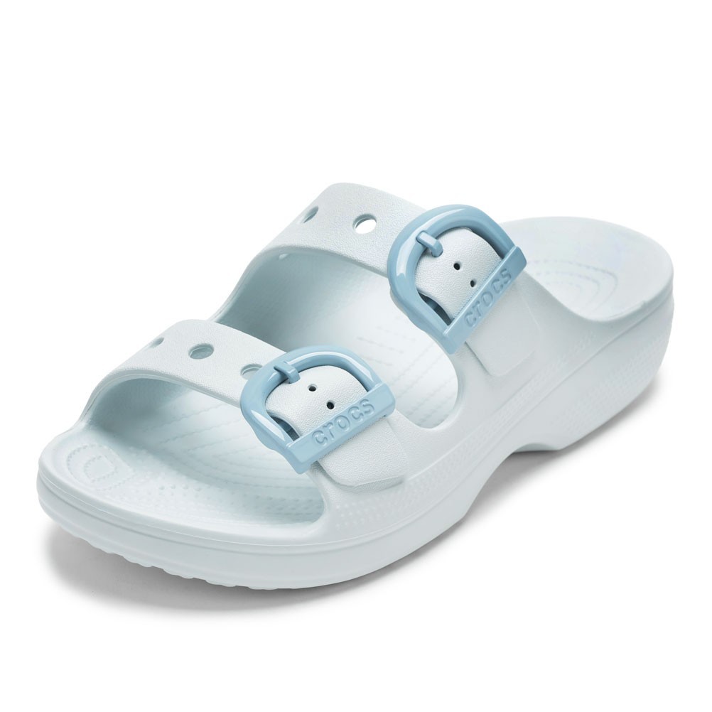 crocs クロックス SatEBuckleSndlW ライトブルー レディース | 靴