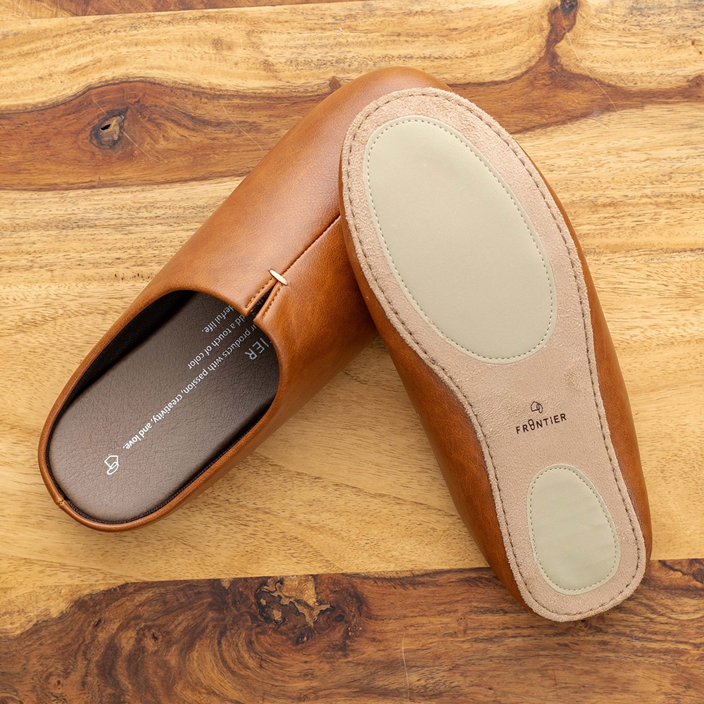 FRONTIER フロンティア ルームシューズ キャメル レディース メンズ