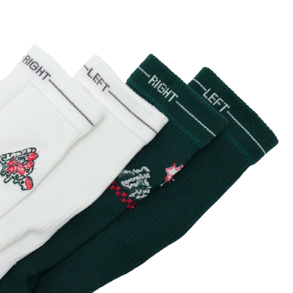 adidas アディダス PIZZA クルーソックス 2P マルチカラー メンズ