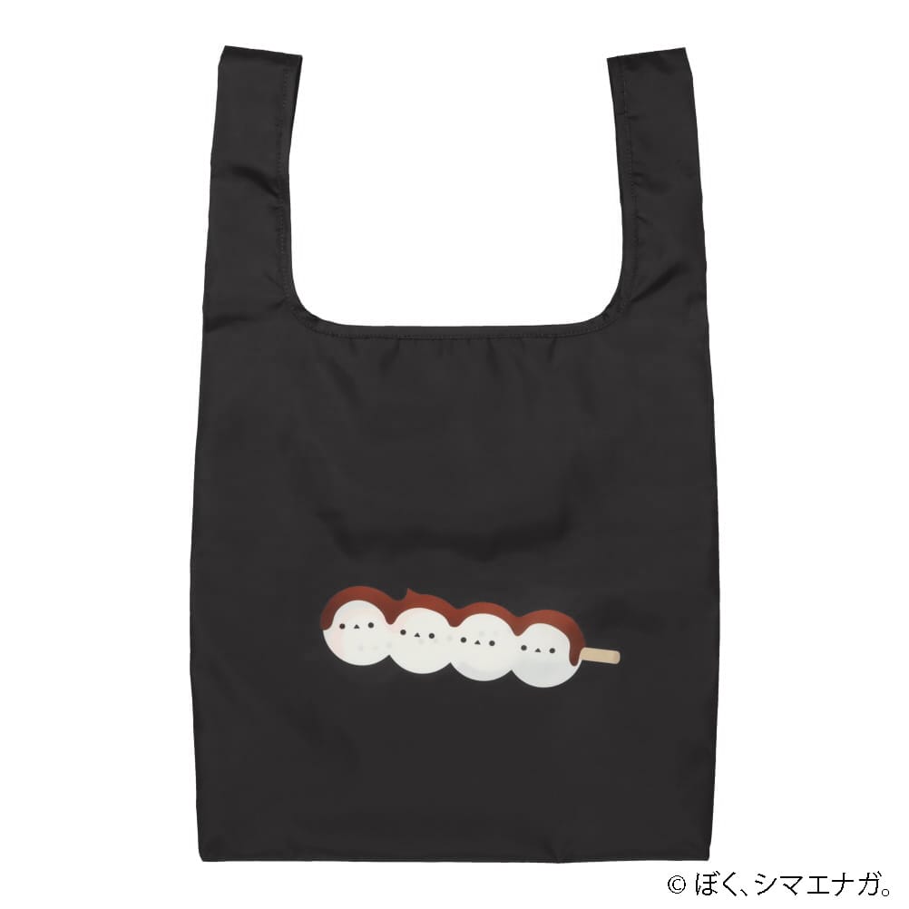 ぼく、シマエナガ。 ぼくシマエナガ。エコバッグ ブラック レディース