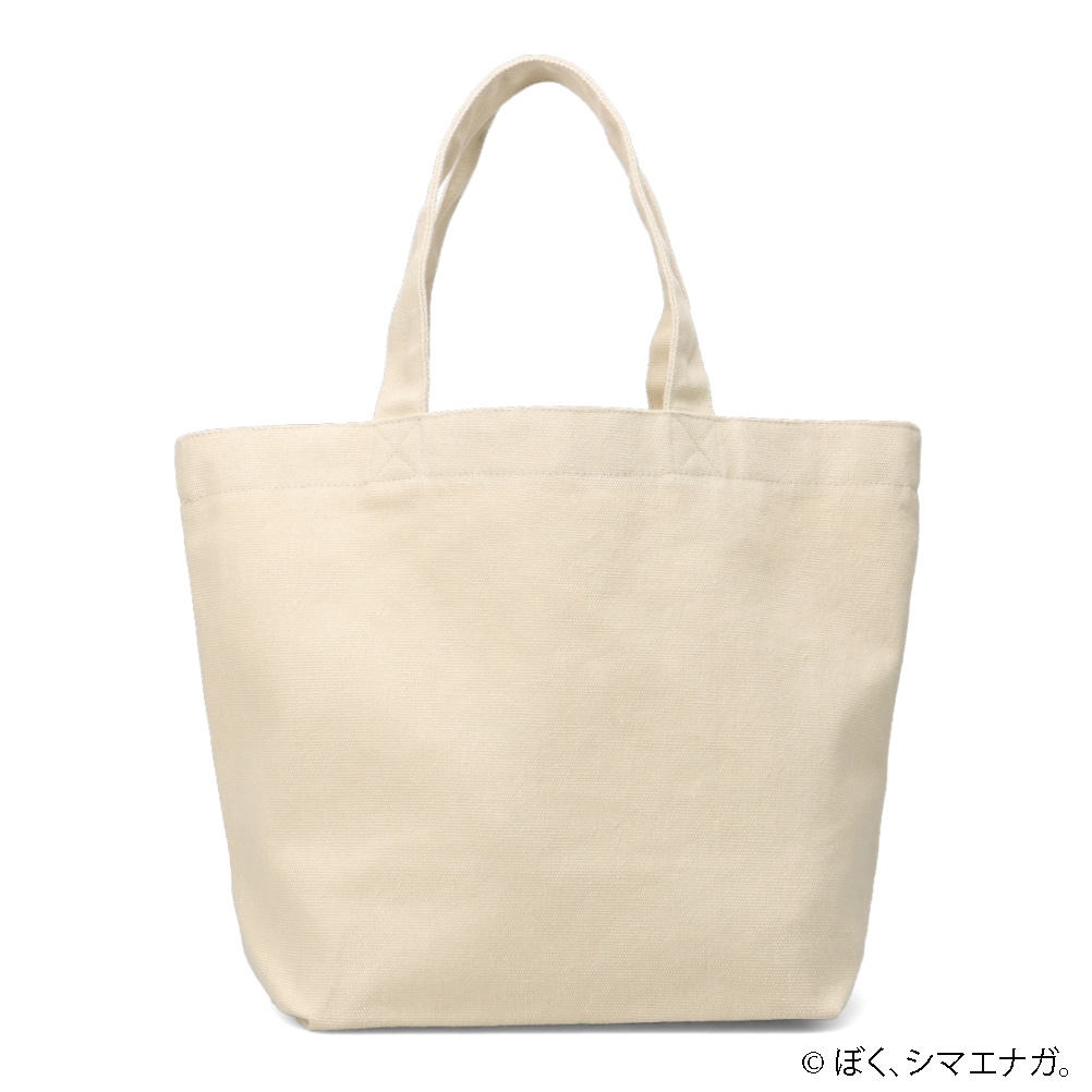 ぼく、シマエナガ。 ぼくシマエナガ。トートバッグ ベージュ