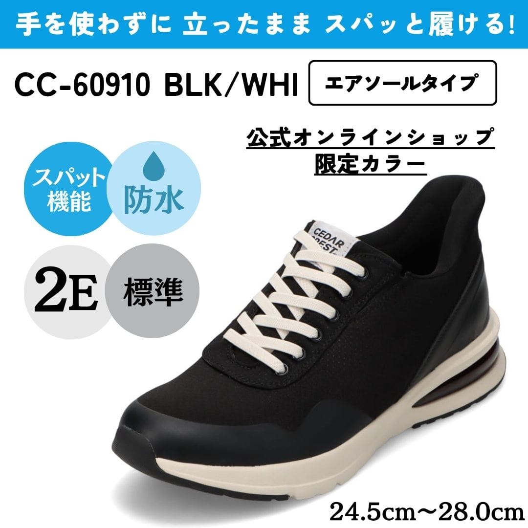 【EC限定カラー】スパットシューズ（エアソールタイプ）防水 手を使わずに履ける【24.5cm～28.0cm】