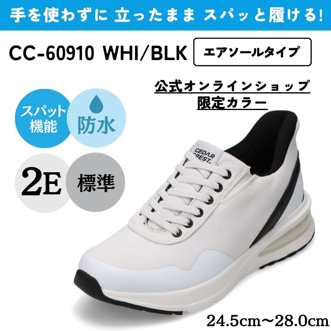 【EC限定カラー】スパットシューズ（エアソールタイプ）防水 手を使わずに履ける【24.5cm～28.0cm】