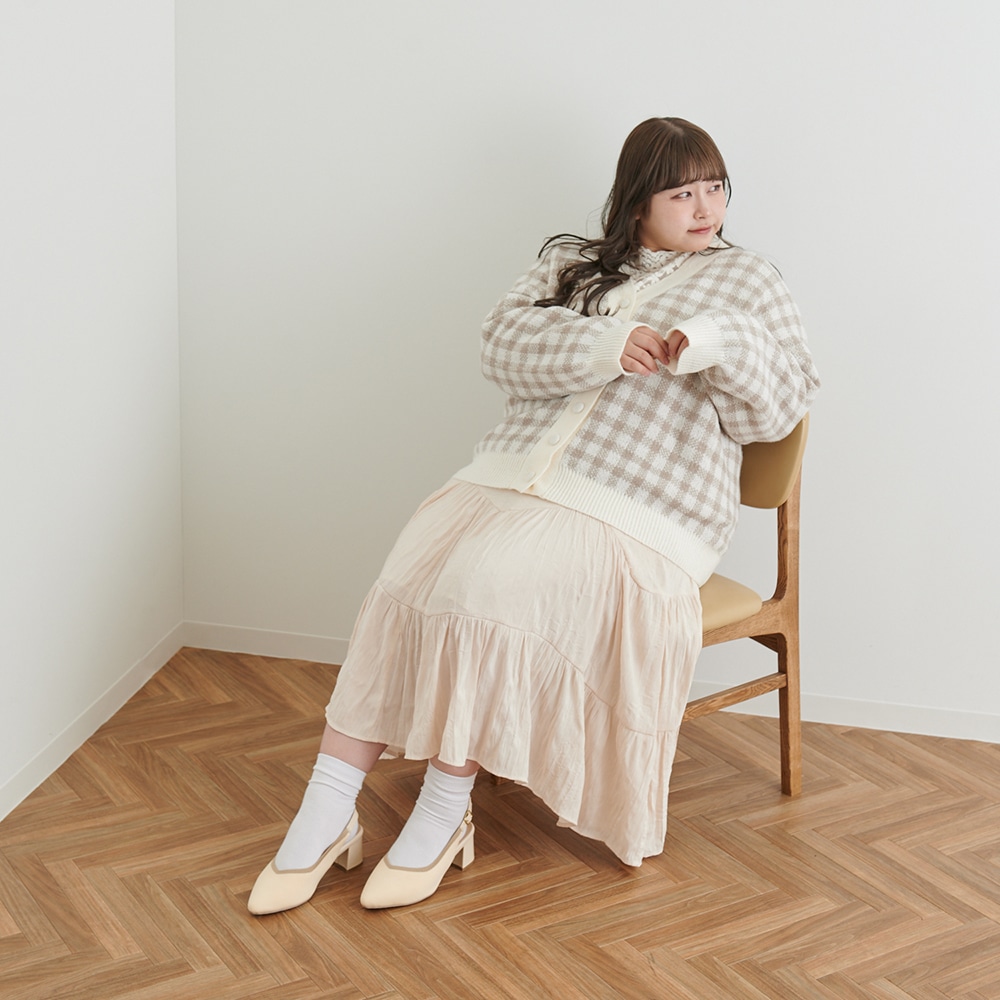 ニットバックバンドパンプス