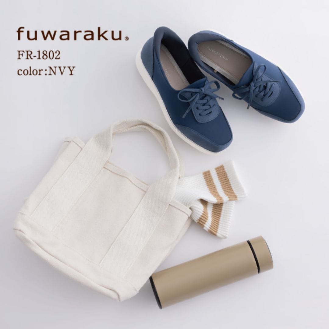 スパットシューズ（レースアップタイプ)幅広 4E 撥水 手を使わずに履ける【22.5cm～25.0cm】