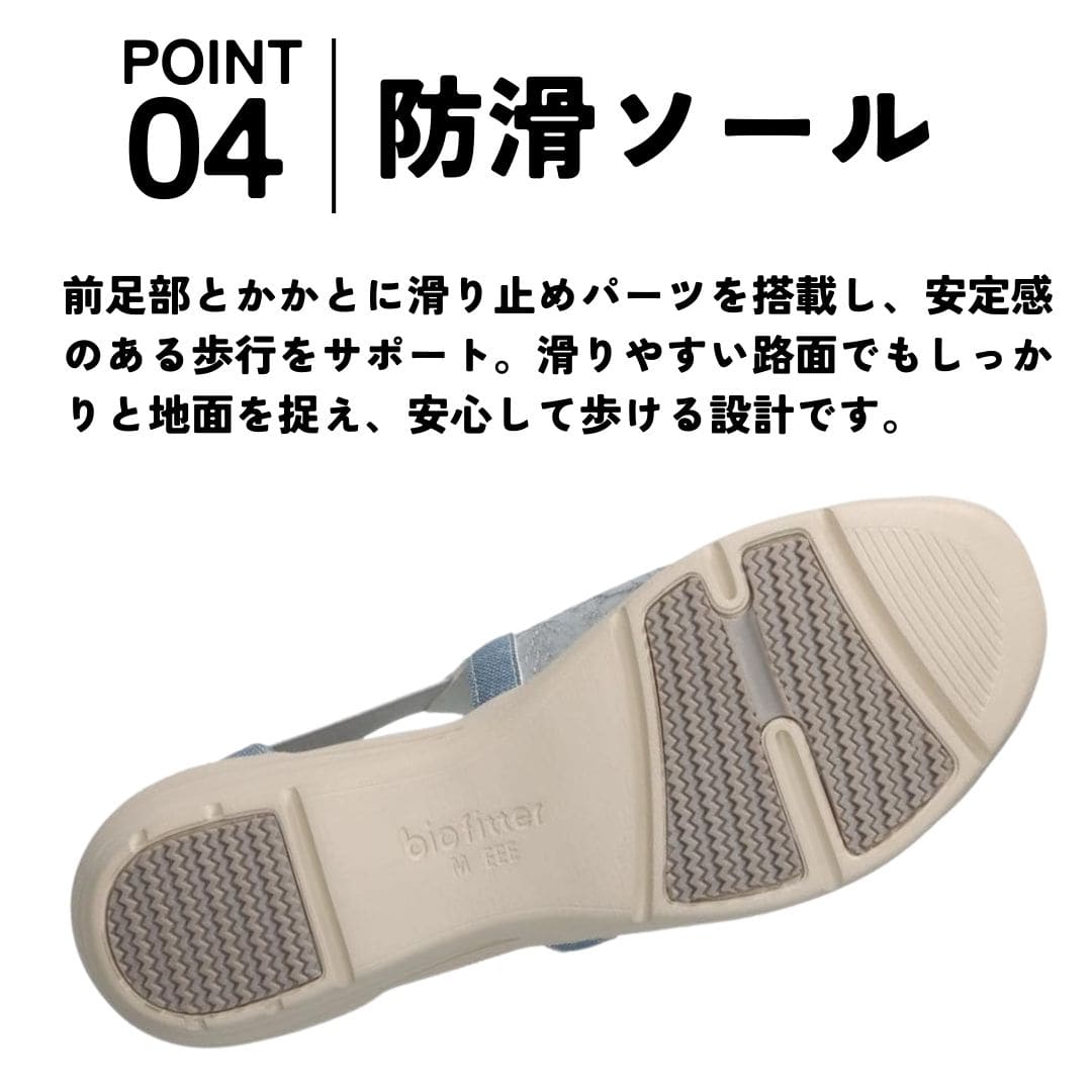 スパットシューズ（サンダルタイプ） 接触冷感 幅広 3E 手を使わずに履ける【S～LL】