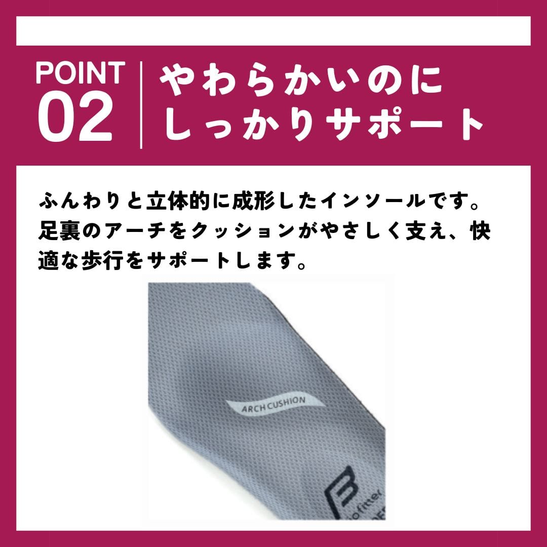 アーチサポートスニーカー 3E 内側ファスナー付【22.5cm～24.5cm】