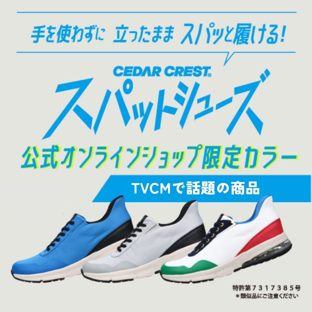 【交換送料無料 5/12まで】【限定カラー】スパットシューズ（エアソールタイプ）防水 手を使わずに履ける 【24.5cm～28.0cm】